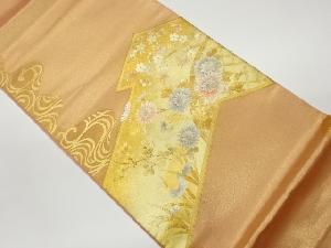金彩菊に桜・光悦垣・流水模様刺繍袋帯